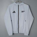 Arsenal 2026-27 Light Grey Hoodie Windbreaker