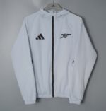 Arsenal 2026-27 Light Grey Hoodie Windbreaker