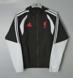 Liverpool 2026-27 Black-White Hoodie Windbreaker