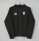 Manchester United 2026-27 All-Black Hoodie Windbreaker