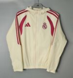 Real Madrid 2026-27 Beige Hoodie Windbreaker
