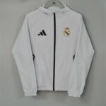 Real Madrid 2026-27 Light Grey Hoodie Windbreaker