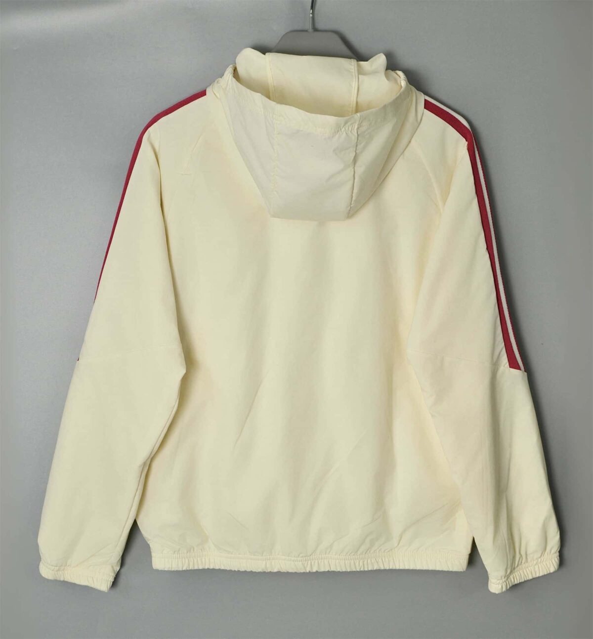 Real Madrid 2026-27 Beige Hoodie Windbreaker - Image 2