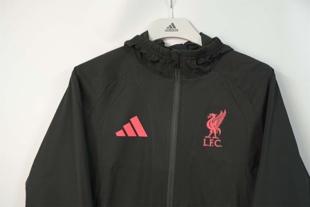 Liverpool 2026-27 All-Black Hoodie Windbreaker - Image 3
