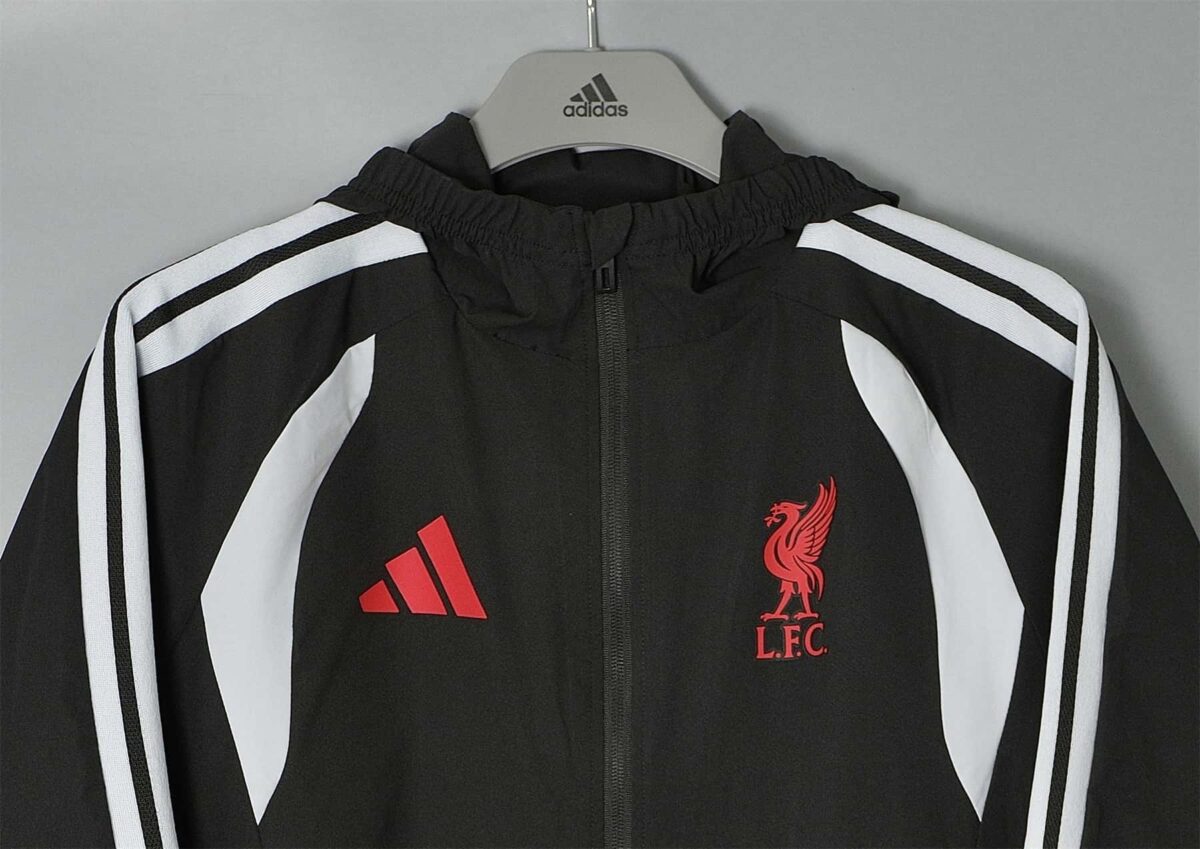 Liverpool 2026-27 Black-White Hoodie Windbreaker - Image 3