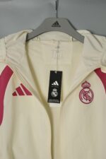 Real Madrid 2026-27 Beige Hoodie Windbreaker - Image 3