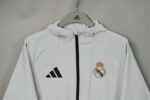 Real Madrid 2026-27 Light Grey Hoodie Windbreaker - Image 3