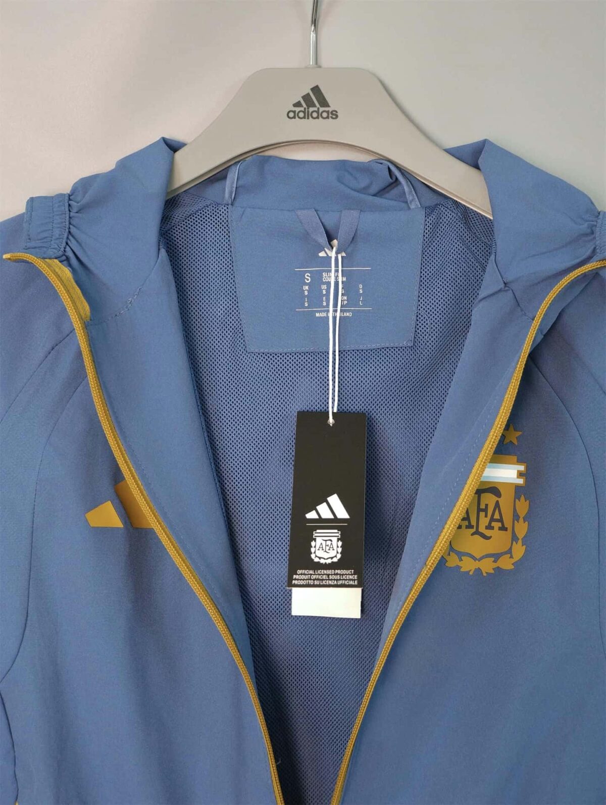 Argentina 2026 Grey-Blue Hoodie Windbreaker - Image 4