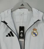 Real Madrid 2026-27 Light Grey Hoodie Windbreaker - Image 4