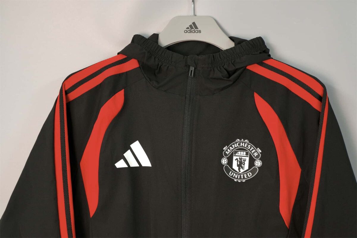 Manchester United 2026-27 Black-Red Hoodie Windbreaker - Image 5
