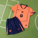 Barcelona 2025-26 Second Away Kids Kit