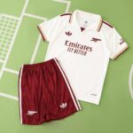 Arsenal 2025-26 Second Away Kids Kit