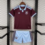 Aston Villa 2026-27 Home Kids Kit