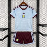 Aston Villa 2026-27 Second Away Kids Kit