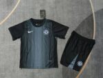 Chelsea 2025-26 Black Goalkeeper Kids Kit
