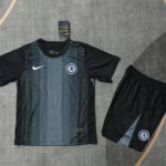 Chelsea 2025-26 Black Goalkeeper Kids Kit