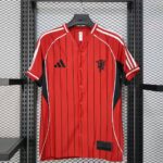 Manchester United 2025-26 Red Baseball Jersey