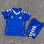 Leicester City 2025-26 Home Kids Kit
