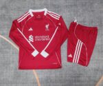 Liverpool 2025-26 Home Long Sleeved Kids Kit