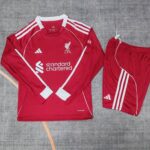 Liverpool 2025-26 Home Long Sleeved Kids Kit