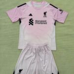 Liverpool 2025-26 Pink Goalkeeper Kids Kit