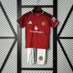 Manchester United 2025-26 Home Kids Kit