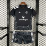 Manchester United 2026-27 Black Goalkeeper Kids Kit