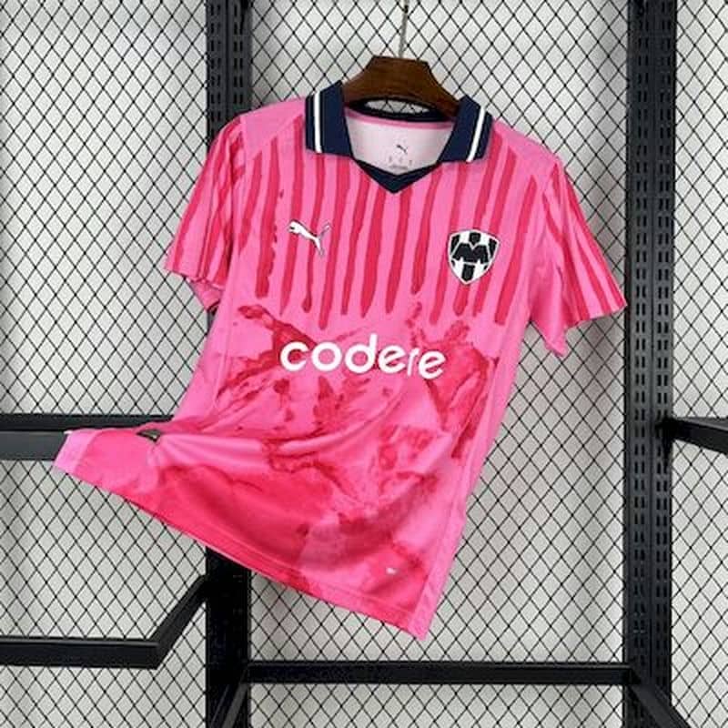01-204.jpg CF Monterrey X KIDSUPER 2025-26 Pink Collaboration Jersey - Image 1