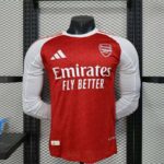 Arsenal 2025-26 Home Long Sleeve Jersey Player Version
