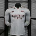 Arsenal 2025-26 Second Away Long Sleeve Jersey Player Version