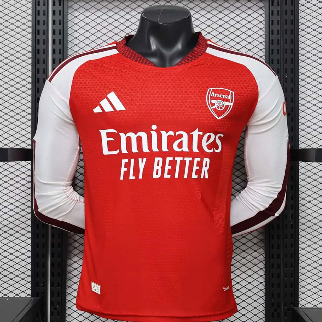 01-2448.jpg Arsenal 2026-27 Home Long Sleeve Jersey Player Version - Image 1