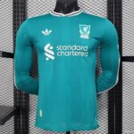 Liverpool 2025-26 Second Away Long Sleeve Jersey Player Version