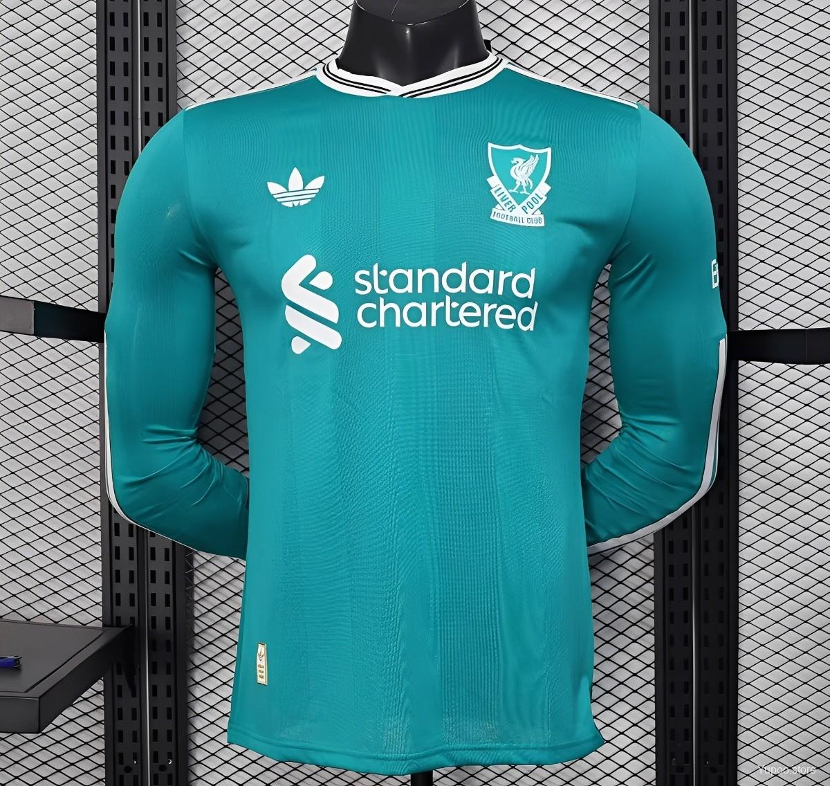 01-2487.jpg Liverpool 2025-26 Second Away Long Sleeve Jersey Player Version - Image 1