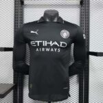 Manchester City 2025-26 Away Long Sleeve Jersey Player Version