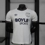 West Ham United 2025-26 Away Jersey Player Version