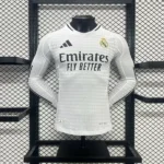 Real Madrid 2024-25 Home Long Sleeve Jersey Player Version