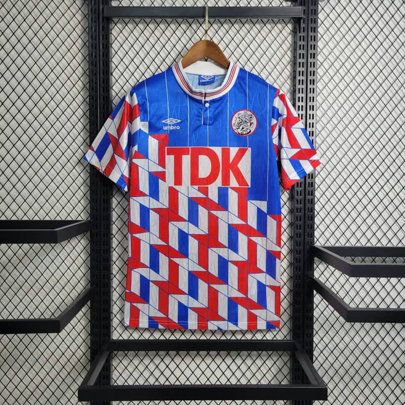 01-3183.jpg Ajax 1989-91 Away Retro Jersey - Image 1
