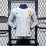 France 2024 Away Long Sleeve Jersey Player Version