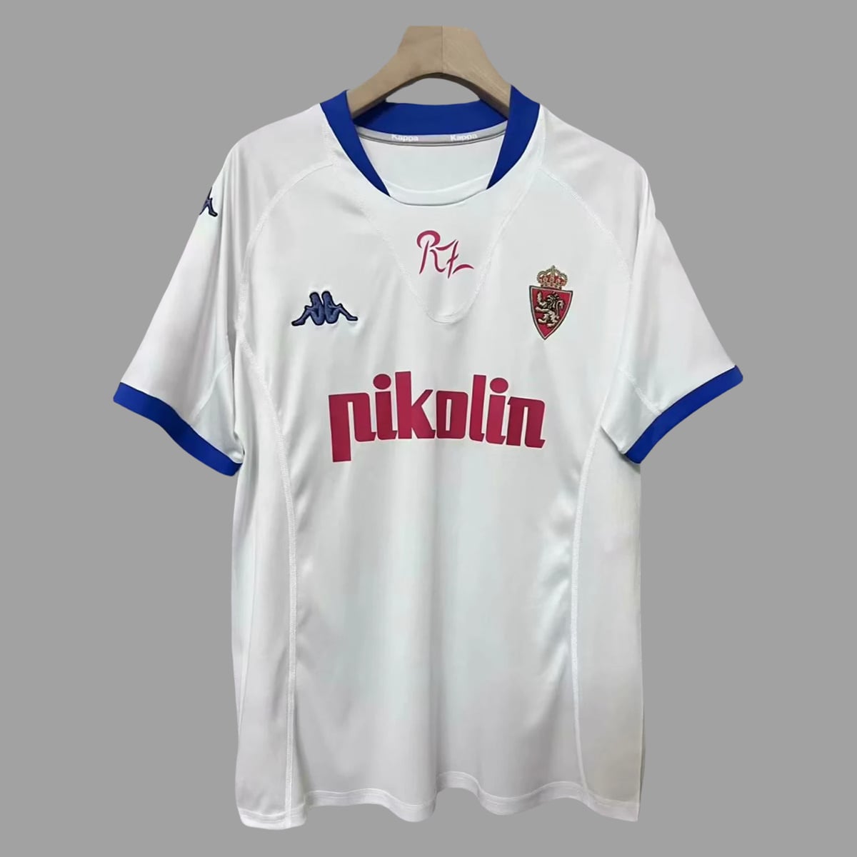 01-3681.jpg Real Zaragoza 2001-02 Home Retro Jersey - Image 1
