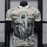 Flamengo 2026-27 Grey-Black Jesus Christ Special Edition Jersey Player Version