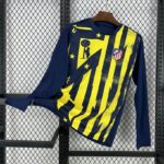 Atletico Madrid 2025-26 Blue-Yellow Pre-Match Long Sleeve Jersey