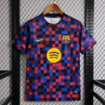 Barcelona 2026-27 Blue-Red Checkered Pre-Match Jersey