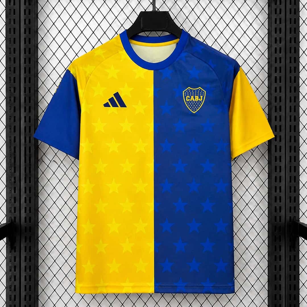 01-6312.jpg Boca Juniors 2026-27 Yellow-Blue Pre-Match Jersey - Image 1