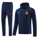 Olympique de Marseille 2024-25 Royal Blue Hoodie Tracksuit