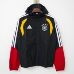 Germany 2026 Black Hooded Windbreaker
