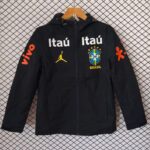 Brazil 2026 Black Hooded Windbreaker