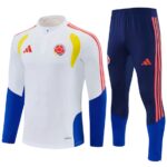 Colombia 2026 White Half Zip Long Sleeve Training Kit
