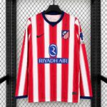 Atletico Madrid 2026-27 Home Long Sleeve Jersey Fan Version