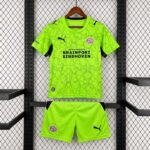 PSV Eindhoven 2026-27 Green Goalkeeper Kids Kit