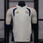 Bayern Munich 2026-27 Off-White Travel Polo Shirt Player Version